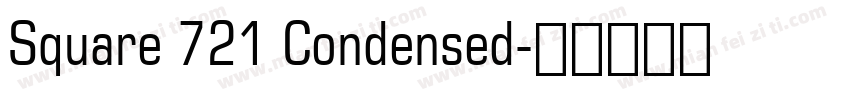Square 721 Condensed字体转换